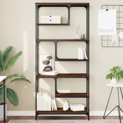 vidaXL Estantería madera de ingeniería roble marrón 81x36x176 cm