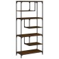 vidaXL Estantería madera de ingeniería roble marrón 81x36x176 cm vidaXL Estantería madera de ingeniería roble marrón 81x36x176 cm