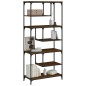 vidaXL Estantería madera de ingeniería roble marrón 81x36x176 cm vidaXL Estantería madera de ingeniería roble marrón 81x36x176 cm