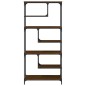 vidaXL Estantería madera de ingeniería roble marrón 81x36x176 cm vidaXL Estantería madera de ingeniería roble marrón 81x36x176 cm
