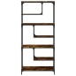 vidaXL Estantería madera de ingeniería roble ahumado 81x36x176 cm vidaXL Estantería madera de ingeniería roble ahumado 81x36x176 cm