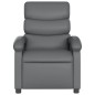 vidaXL Sillón de masaje reclinable cuero sintético gris vidaXL Sillón de masaje reclinable cuero sintético gris