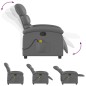 vidaXL Sillón de masaje reclinable cuero sintético gris vidaXL Sillón de masaje reclinable cuero sintético gris