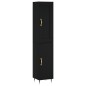 vidaXL Aparador de madera contrachapada negro 34,5x34x180 cm vidaXL Aparador de madera contrachapada negro 34,5x34x180 cm