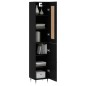 vidaXL Aparador de madera contrachapada negro 34,5x34x180 cm vidaXL Aparador de madera contrachapada negro 34,5x34x180 cm