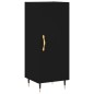 vidaXL Aparador de madera contrachapada negro 34,5x34x180 cm vidaXL Aparador de madera contrachapada negro 34,5x34x180 cm