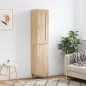 vidaXL Aparador de madera contrachapada roble Sonoma 34,5x34x180 cm vidaXL Aparador de madera contrachapada roble Sonoma 34,5x34x180 cm