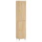 vidaXL Aparador de madera contrachapada roble Sonoma 34,5x34x180 cm vidaXL Aparador de madera contrachapada roble Sonoma 34,5x34x180 cm