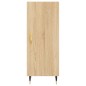 vidaXL Aparador de madera contrachapada roble Sonoma 34,5x34x180 cm vidaXL Aparador de madera contrachapada roble Sonoma 34,5x34x180 cm
