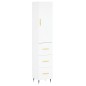 vidaXL Aparador alto madera contrachapada blanco 34,5x34x180 cm vidaXL Aparador alto madera contrachapada blanco 34,5x34x180 cm