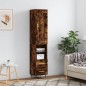 vidaXL Aparador de madera contrachapada roble ahumado 34,5x34x180 cm vidaXL Aparador de madera contrachapada roble ahumado 34,5x34x180 cm