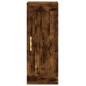 vidaXL Aparador de madera contrachapada roble ahumado 34,5x34x180 cm vidaXL Aparador de madera contrachapada roble ahumado 34,5x34x180 cm