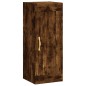vidaXL Aparador de madera contrachapada roble ahumado 34,5x34x180 cm vidaXL Aparador de madera contrachapada roble ahumado 34,5x34x180 cm