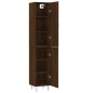 vidaXL Aparador alto madera contrachapada roble marrón 34,5x34x180 cm vidaXL Aparador alto madera contrachapada roble marrón 34,5x34x180 cm