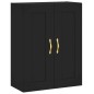 vidaXL Aparador alto madera contrachapada negro 69,5x34x180 cm vidaXL Aparador alto madera contrachapada negro 69,5x34x180 cm