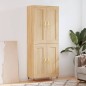 vidaXL Aparador alto madera contrachapada color roble 69,5x34x180 cm vidaXL Aparador alto madera contrachapada color roble 69,5x34x180 cm