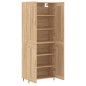 vidaXL Aparador alto madera contrachapada color roble 69,5x34x180 cm vidaXL Aparador alto madera contrachapada color roble 69,5x34x180 cm