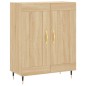 vidaXL Aparador alto madera contrachapada color roble 69,5x34x180 cm vidaXL Aparador alto madera contrachapada color roble 69,5x34x180 cm