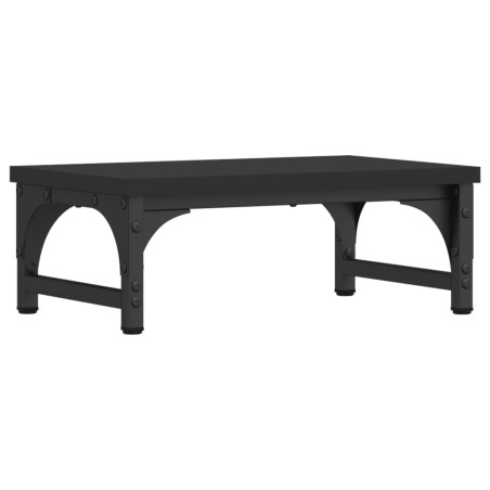 vidaXL Soporte para pantalla madera de ingeniería negro 37x23x14 cm