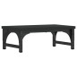 vidaXL Soporte para pantalla madera de ingeniería negro 37x23x14 cm