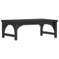 vidaXL Soporte para pantalla madera de ingeniería negro 37x23x14 cm