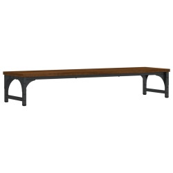 vidaXL Soporte de pantalla madera ingeniería marrón roble 85x23x15,5cm