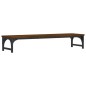 vidaXL Soporte de pantalla madera ingeniería marrón roble 85x23x15,5cm vidaXL Soporte de pantalla madera ingeniería marrón roble 85x23x15,5cm