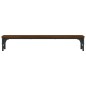vidaXL Soporte de pantalla madera ingeniería marrón roble 85x23x15,5cm vidaXL Soporte de pantalla madera ingeniería marrón roble 85x23x15,5cm