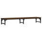 vidaXL Soporte pantalla madera ingeniería marrón roble 105x23x15,5 cm vidaXL Soporte pantalla madera ingeniería marrón roble 105x23x15,5 cm