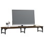 vidaXL Soporte pantalla madera ingeniería marrón roble 105x23x15,5 cm vidaXL Soporte pantalla madera ingeniería marrón roble 105x23x15,5 cm