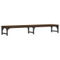 vidaXL Soporte pantalla madera ingeniería marrón roble 105x23x15,5 cm vidaXL Soporte pantalla madera ingeniería marrón roble 105x23x15,5 cm