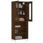 vidaXL Aparador alto madera contrachapada marrón roble 69,5x34x180 cm vidaXL Aparador alto madera contrachapada marrón roble 69,5x34x180 cm