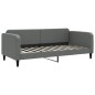 vidaXL Sofá cama nido con colchón tela gris oscuro 90x200 cm vidaXL Sofá cama nido con colchón tela gris oscuro 90x200 cm