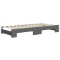 vidaXL Sofá cama nido con colchón tela gris oscuro 90x200 cm vidaXL Sofá cama nido con colchón tela gris oscuro 90x200 cm