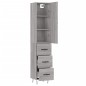 vidaXL Aparador alto madera contrachapada gris Sonoma 34,5x34x180 cm vidaXL Aparador alto madera contrachapada gris Sonoma 34,5x34x180 cm