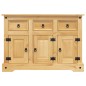 vidaXL Aparador Corona madera maciza pino mexicano 112x43x78 cm vidaXL Aparador Corona madera maciza pino mexicano 112x43x78 cm