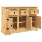 vidaXL Aparador Corona madera maciza pino mexicano 112x43x78 cm vidaXL Aparador Corona madera maciza pino mexicano 112x43x78 cm