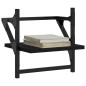 vidaXL Estantes de pared con barras 2 unidades negro 30x25x30 cm vidaXL Estantes de pared con barras 2 unidades negro 30x25x30 cm
