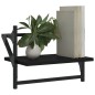 vidaXL Estantes de pared con barras 2 unidades negro 40x25x30 cm vidaXL Estantes de pared con barras 2 unidades negro 40x25x30 cm