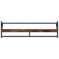 vidaXL Estantes de pared con barras 2 uds roble ahumado 100x25x30 cm vidaXL Estantes de pared con barras 2 uds roble ahumado 100x25x30 cm