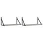 vidaXL Estantes pared 2 uds madera ingeniería gris Sonoma 60x25x25,5cm vidaXL Estantes pared 2 uds madera ingeniería gris Sonoma 60x25x25,5cm