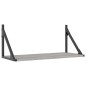 vidaXL Estantes pared 2 uds madera ingeniería gris Sonoma 60x25x25,5cm vidaXL Estantes pared 2 uds madera ingeniería gris Sonoma 60x25x25,5cm