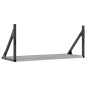 vidaXL Estantes pared 2 uds madera ingeniería gris Sonoma 60x25x25,5cm vidaXL Estantes pared 2 uds madera ingeniería gris Sonoma 60x25x25,5cm