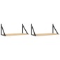 vidaXL Estantes pared 2uds madera ingeniería roble Sonoma 60x25x25,5cm vidaXL Estantes pared 2uds madera ingeniería roble Sonoma 60x25x25,5cm