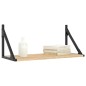 vidaXL Estantes pared 2uds madera ingeniería roble Sonoma 60x25x25,5cm vidaXL Estantes pared 2uds madera ingeniería roble Sonoma 60x25x25,5cm