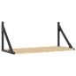 vidaXL Estantes pared 2uds madera ingeniería roble Sonoma 60x25x25,5cm vidaXL Estantes pared 2uds madera ingeniería roble Sonoma 60x25x25,5cm