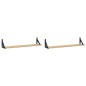 vidaXL Estantes pared 2uds madera ingeniería roble Sonoma 80x15x15,5cm vidaXL Estantes pared 2uds madera ingeniería roble Sonoma 80x15x15,5cm