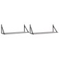 vidaXL Estantes pared 2 uds madera ingeniería gris Sonoma 80x25x25,5cm vidaXL Estantes pared 2 uds madera ingeniería gris Sonoma 80x25x25,5cm