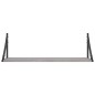 vidaXL Estantes pared 2 uds madera ingeniería gris Sonoma 80x25x25,5cm vidaXL Estantes pared 2 uds madera ingeniería gris Sonoma 80x25x25,5cm
