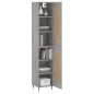 vidaXL Aparador alto madera contrachapada gris Sonoma 34,5x34x180 cm vidaXL Aparador alto madera contrachapada gris Sonoma 34,5x34x180 cm